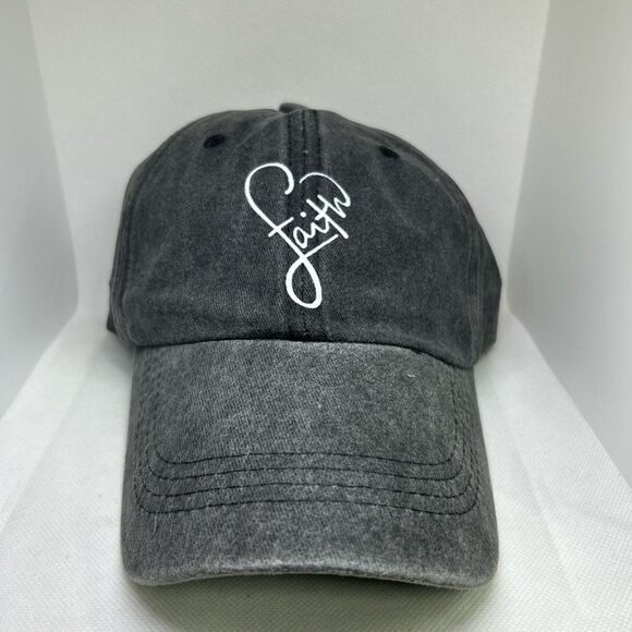 “Faith” Baseball Cap – Adjustable Vintage Style - Picture 1 of 4
